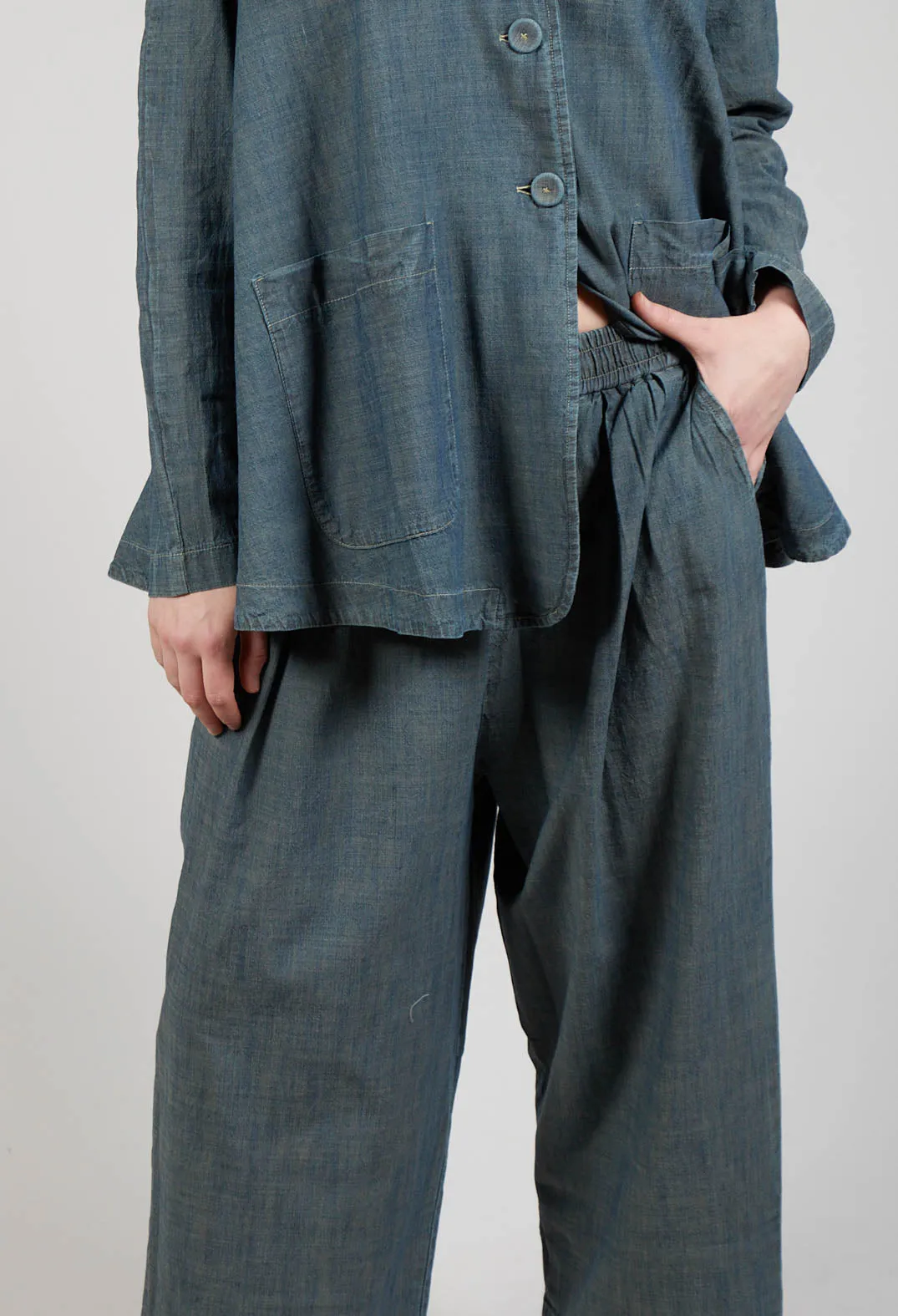 Pleated Culottes in Sage