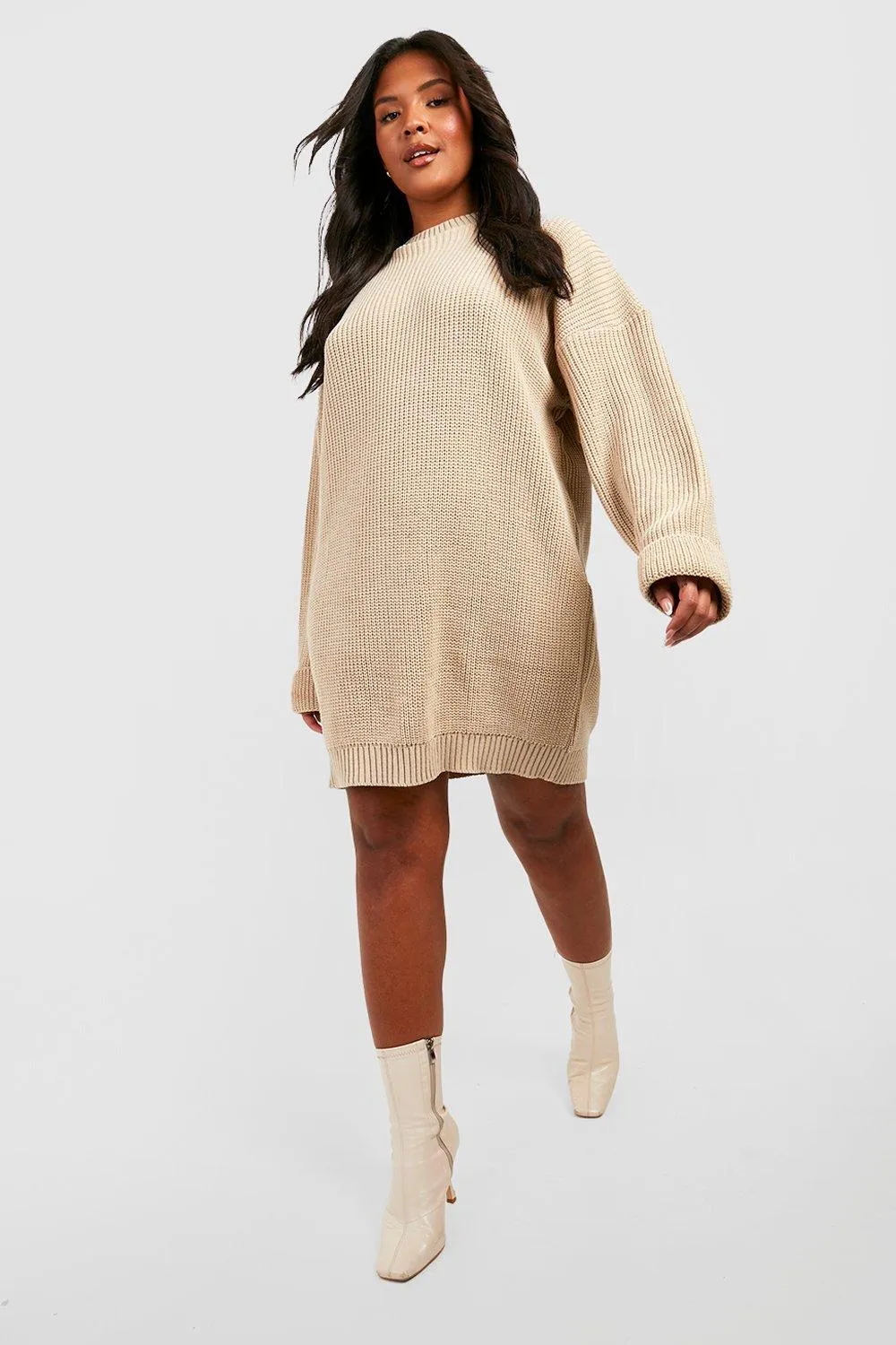 Plus Knitted Sweater Dress