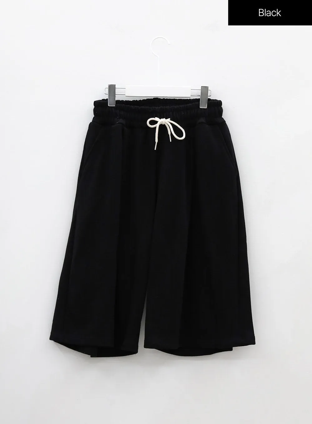 Plus Wide Leg Sweat Shorts IJ30