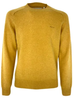 PULLOVER UOMO GIALLO SENAPE MISTO LANA