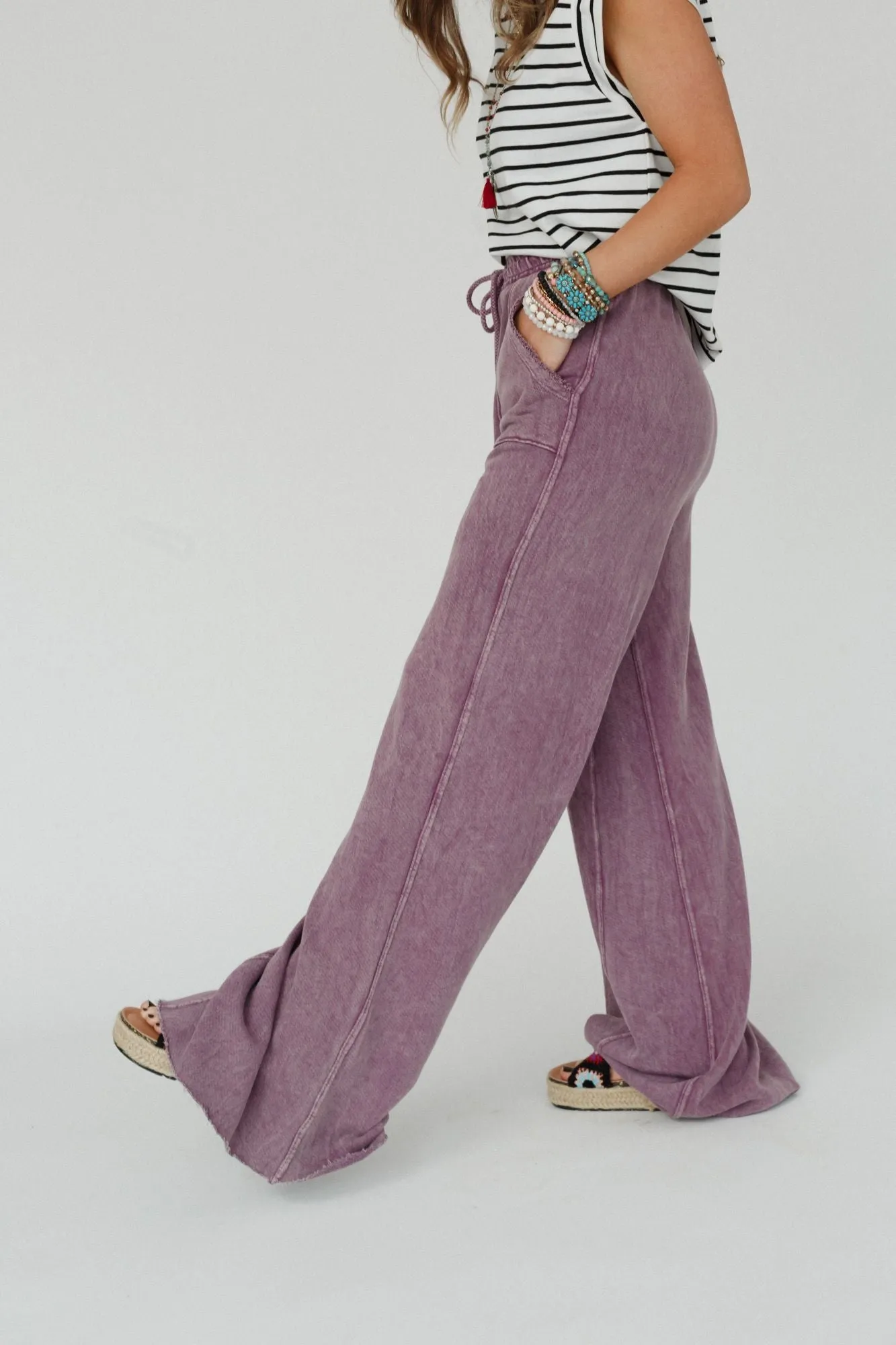 Relaxing Robin Wide Leg Pant - New Mauve