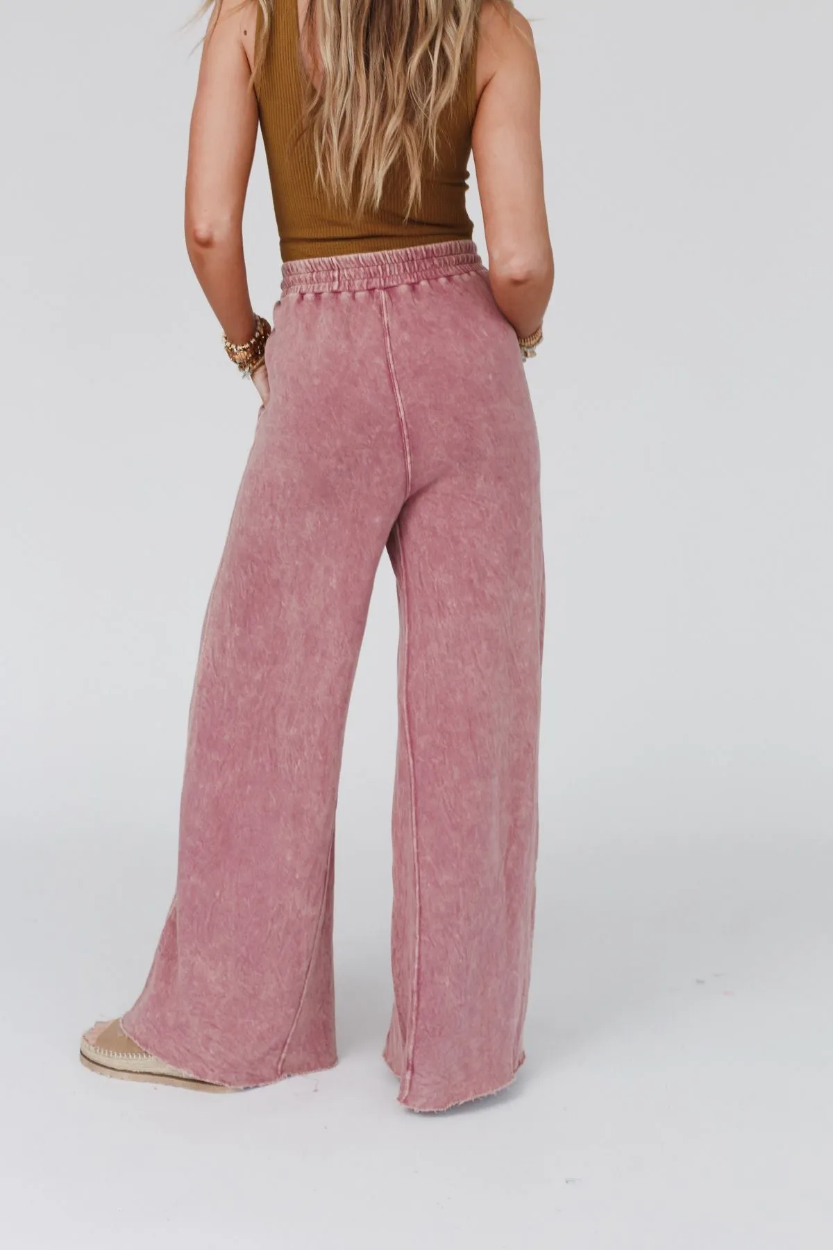 Relaxing Robin Wide Leg Pant - New Mauve