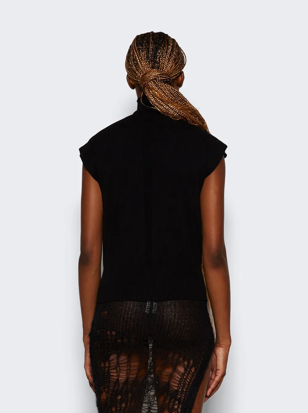 Rick Owens   Turtle Knitted Top Black 