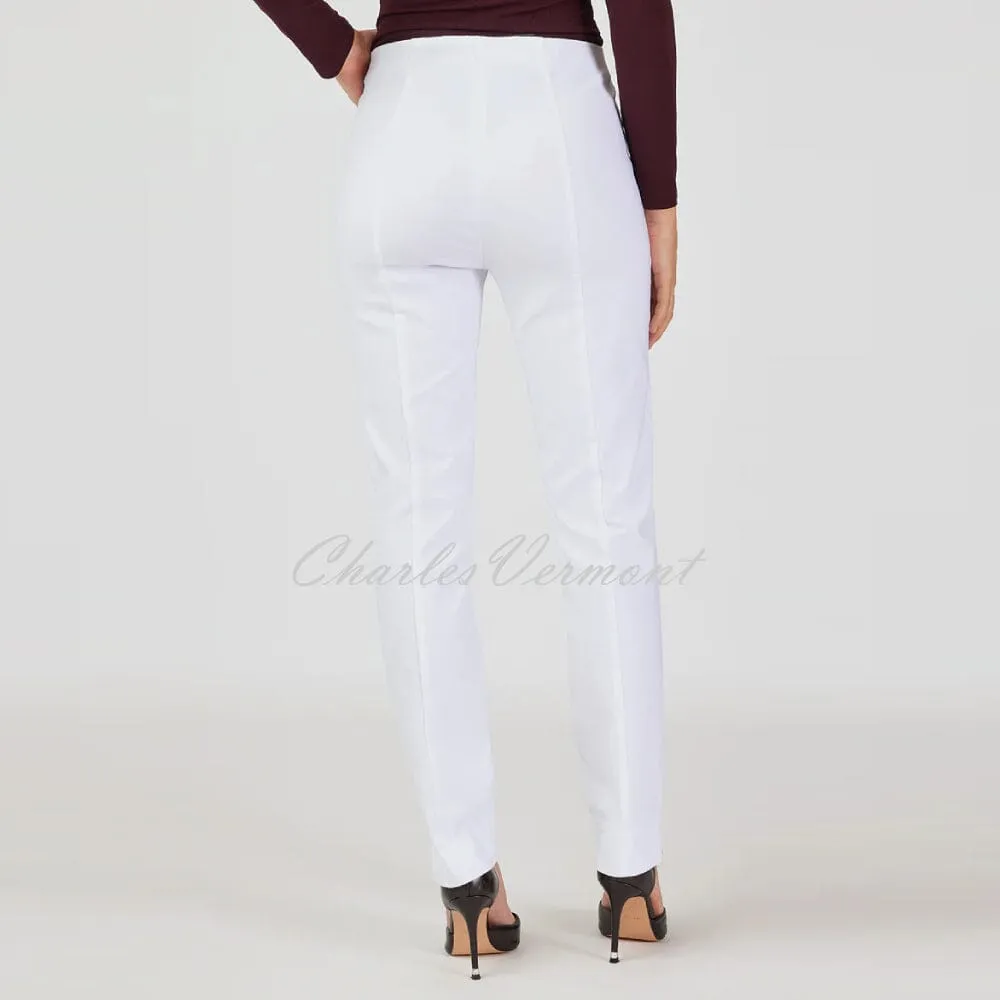 Robell Marie Full Length Trouser 51412-5499-10 (White)