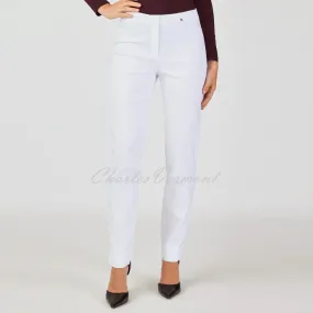 Robell Marie Full Length Trouser 51412-5499-10 (White)