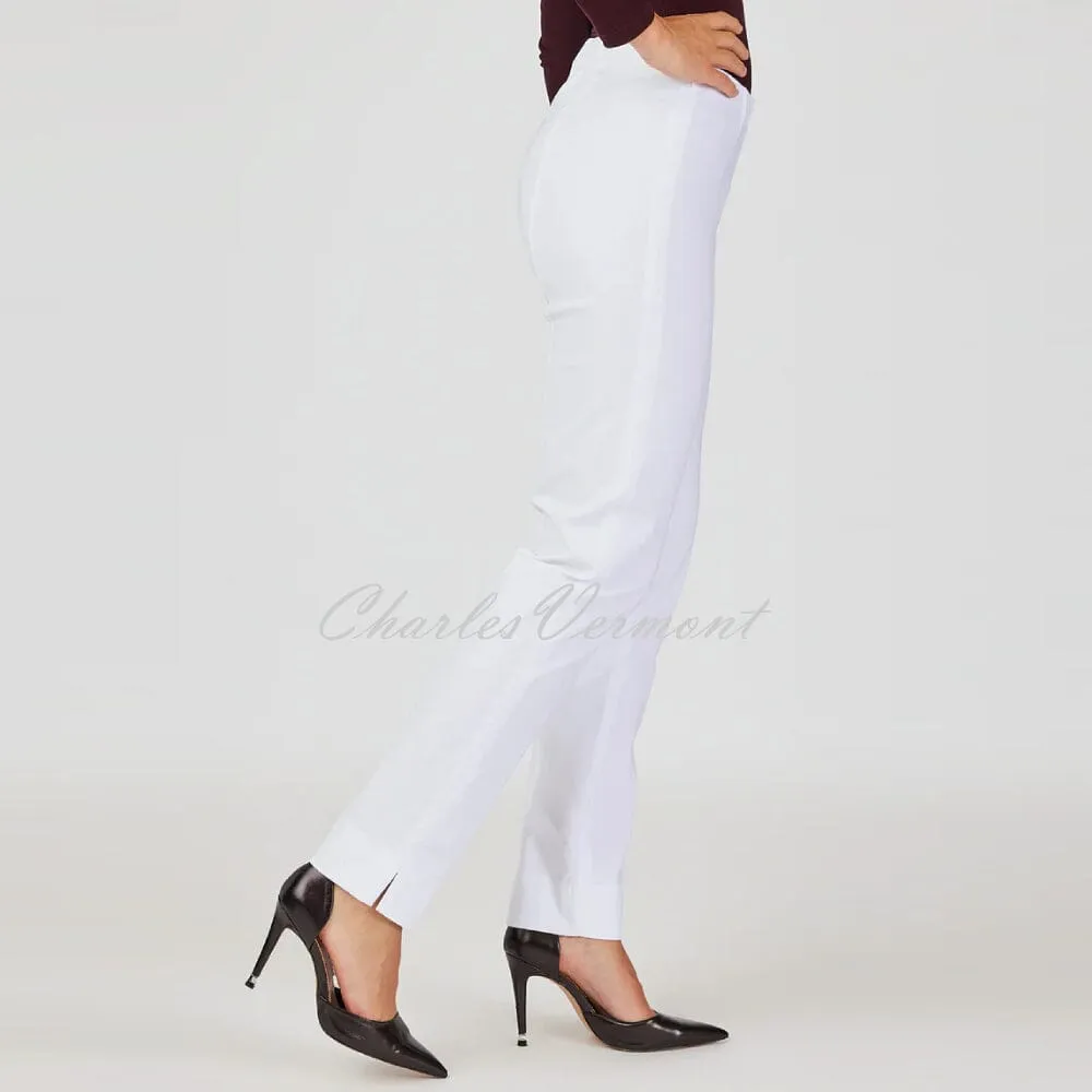 Robell Marie Full Length Trouser 51412-5499-10 (White)