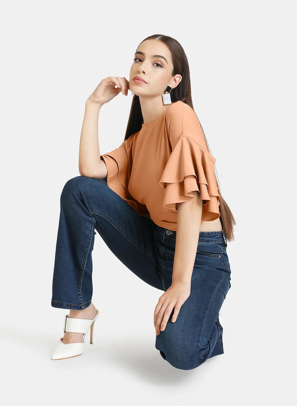 Ruffle Detailed Top