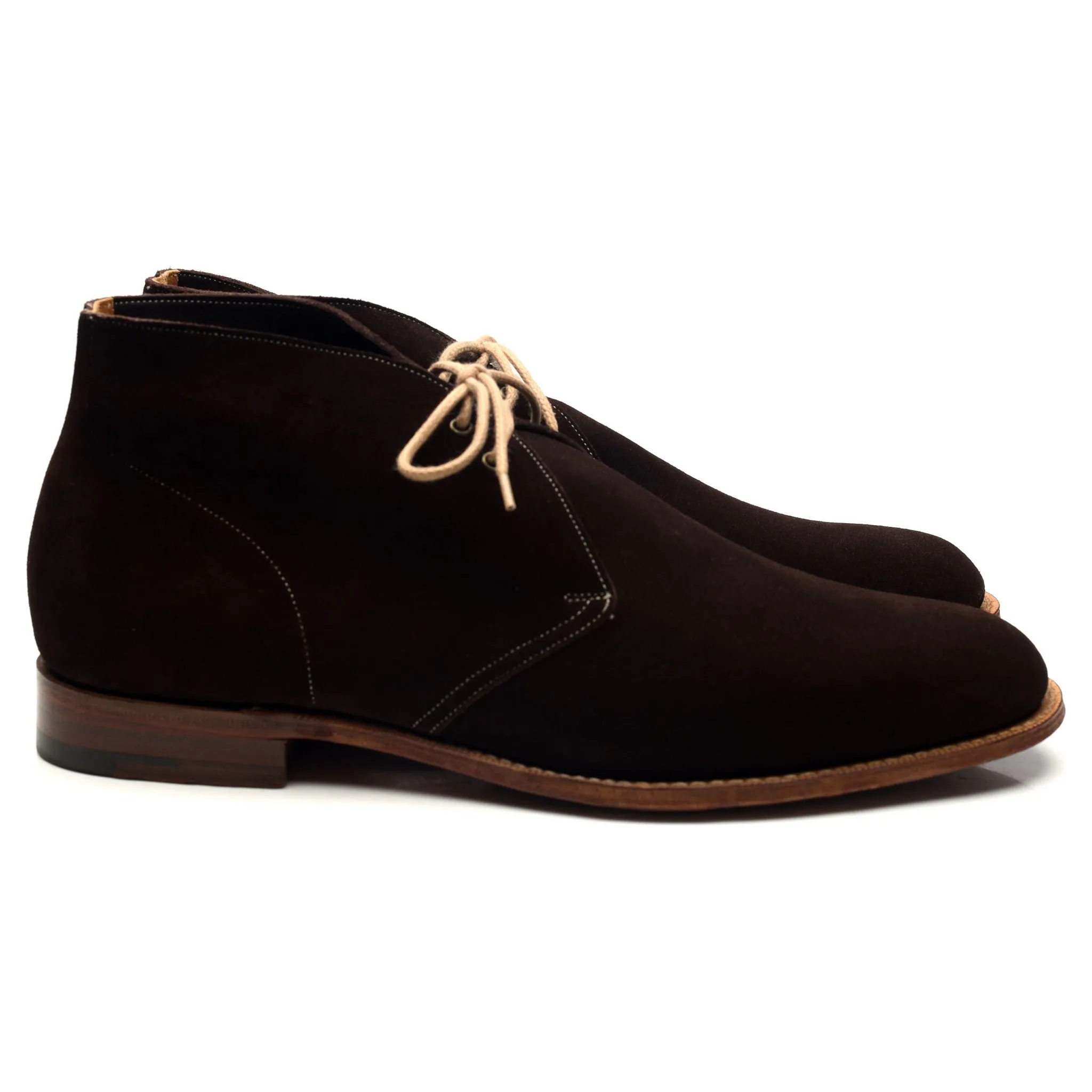 'Sahara' Dark Brown Suede Chukka Boots UK 12 F