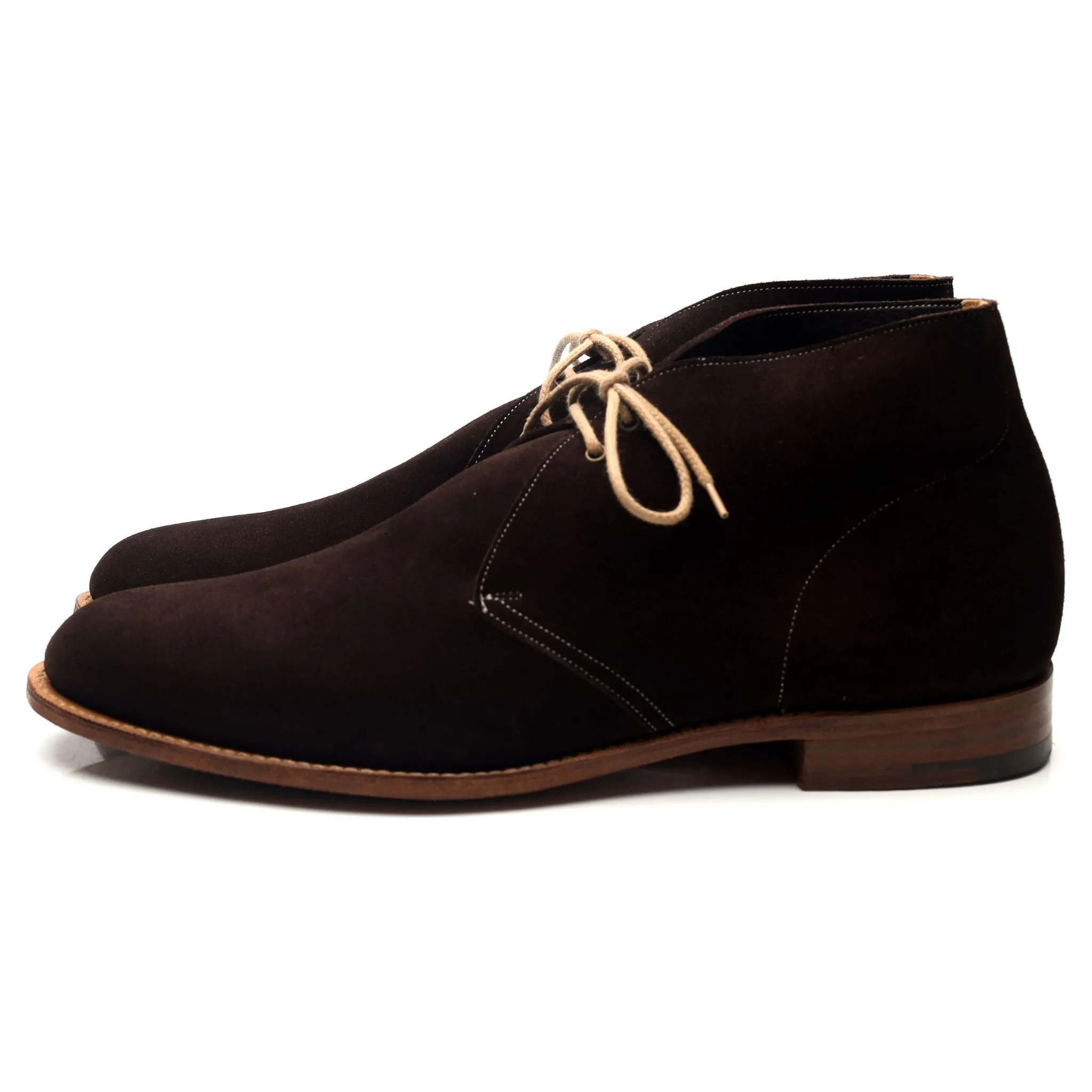 'Sahara' Dark Brown Suede Chukka Boots UK 12 F