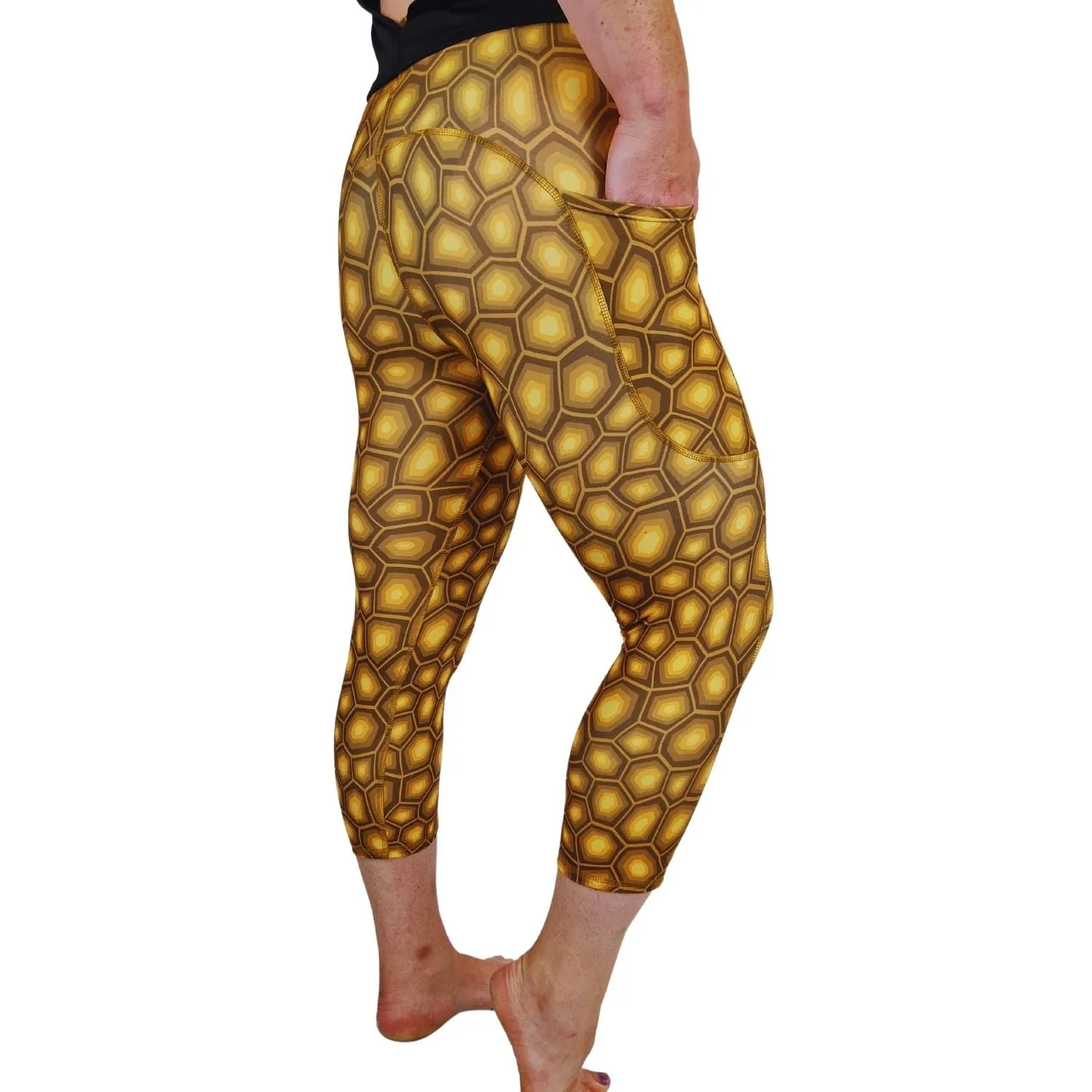 SCULPT Yoga Capri Leggings - Tortoise