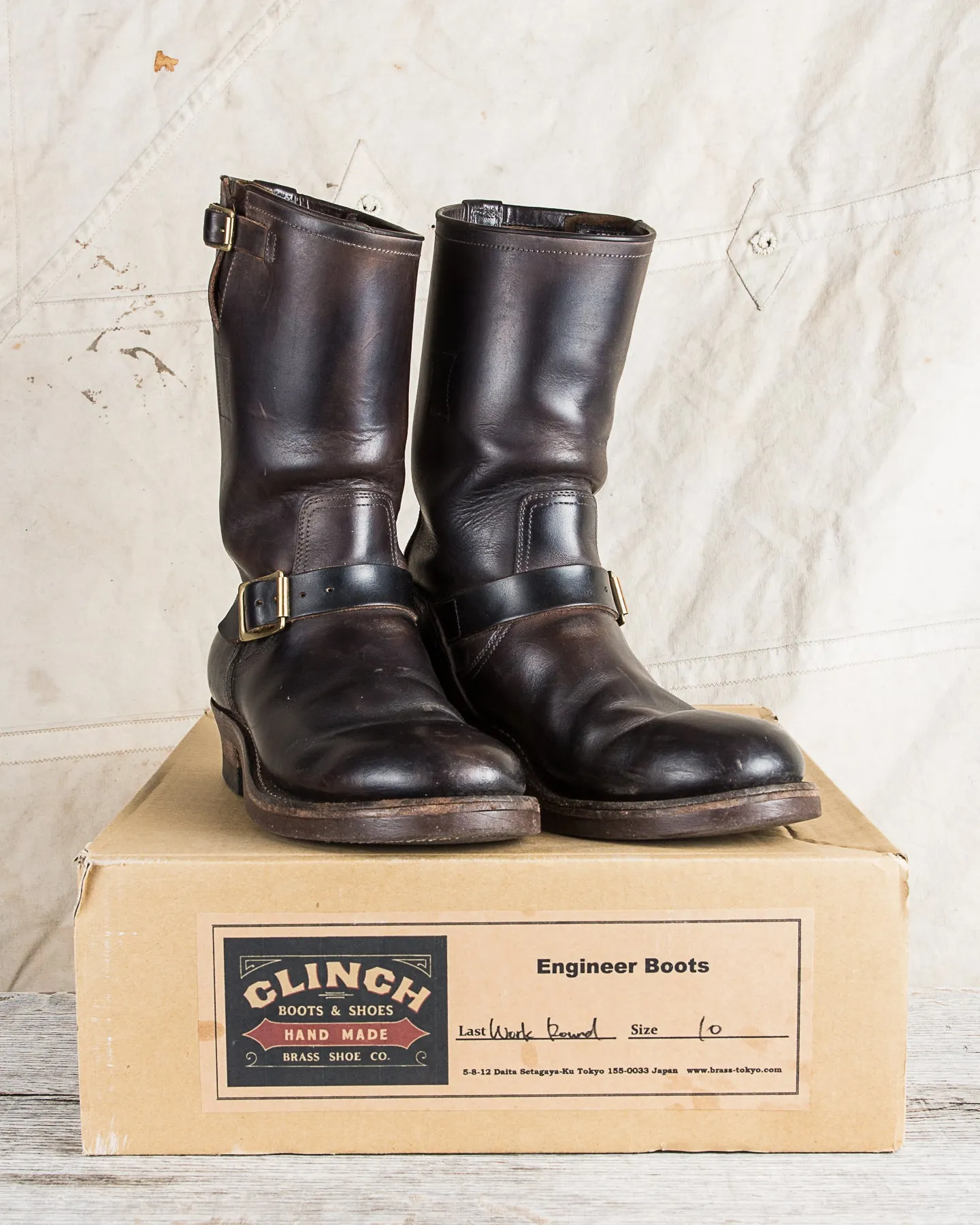 Second Hand Clinch Engineer Boots Size US 10