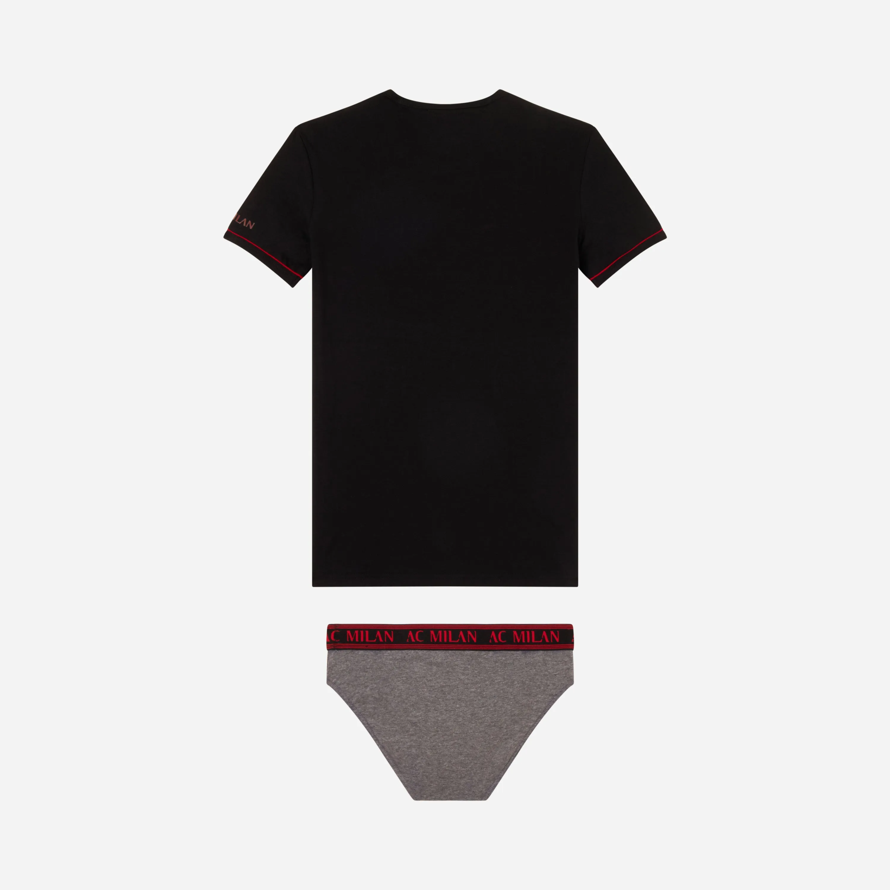 SET T-SHIRT NERA + SLIP MILAN