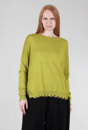 Shabby Chic Sweater, Guacamole