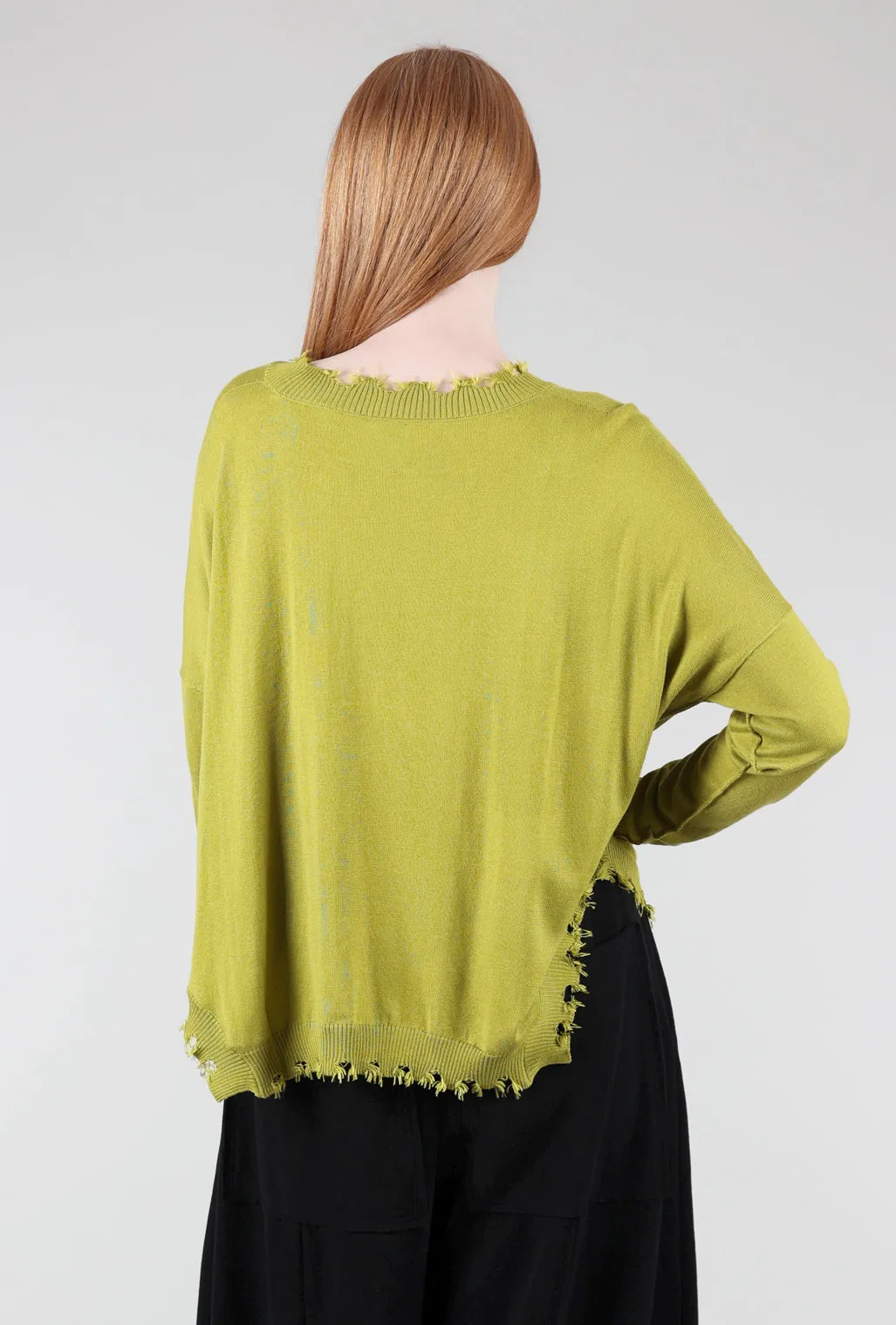 Shabby Chic Sweater, Guacamole