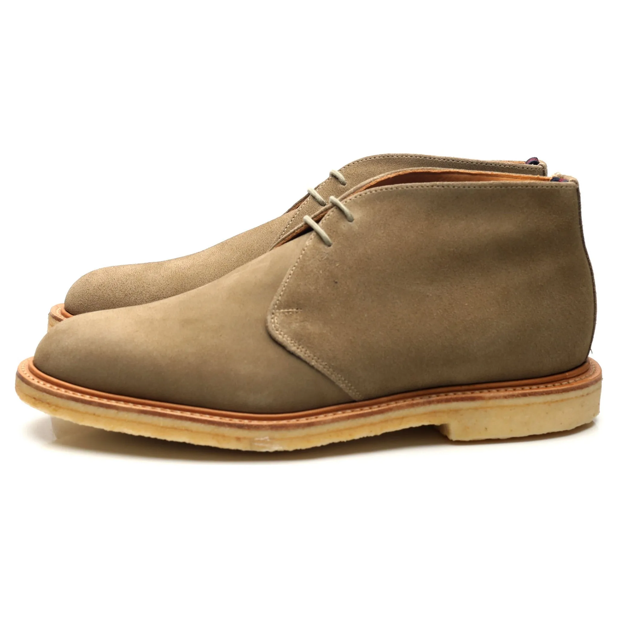 Shipton & Heneage 'Bertie' Beige Suede Chukka Boots UK 9.5 F