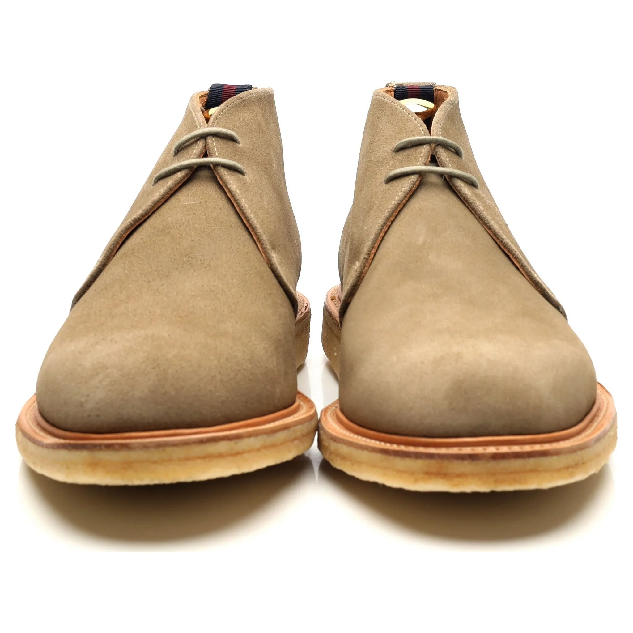 Shipton & Heneage 'Bertie' Beige Suede Chukka Boots UK 9.5 F