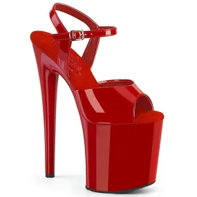 SS-NAUGHTY-809 Sandal | Red  Patent