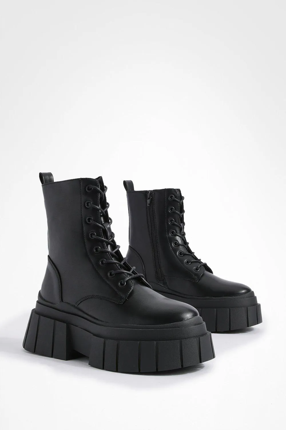 Super Chunky Split Sole Combat Boots