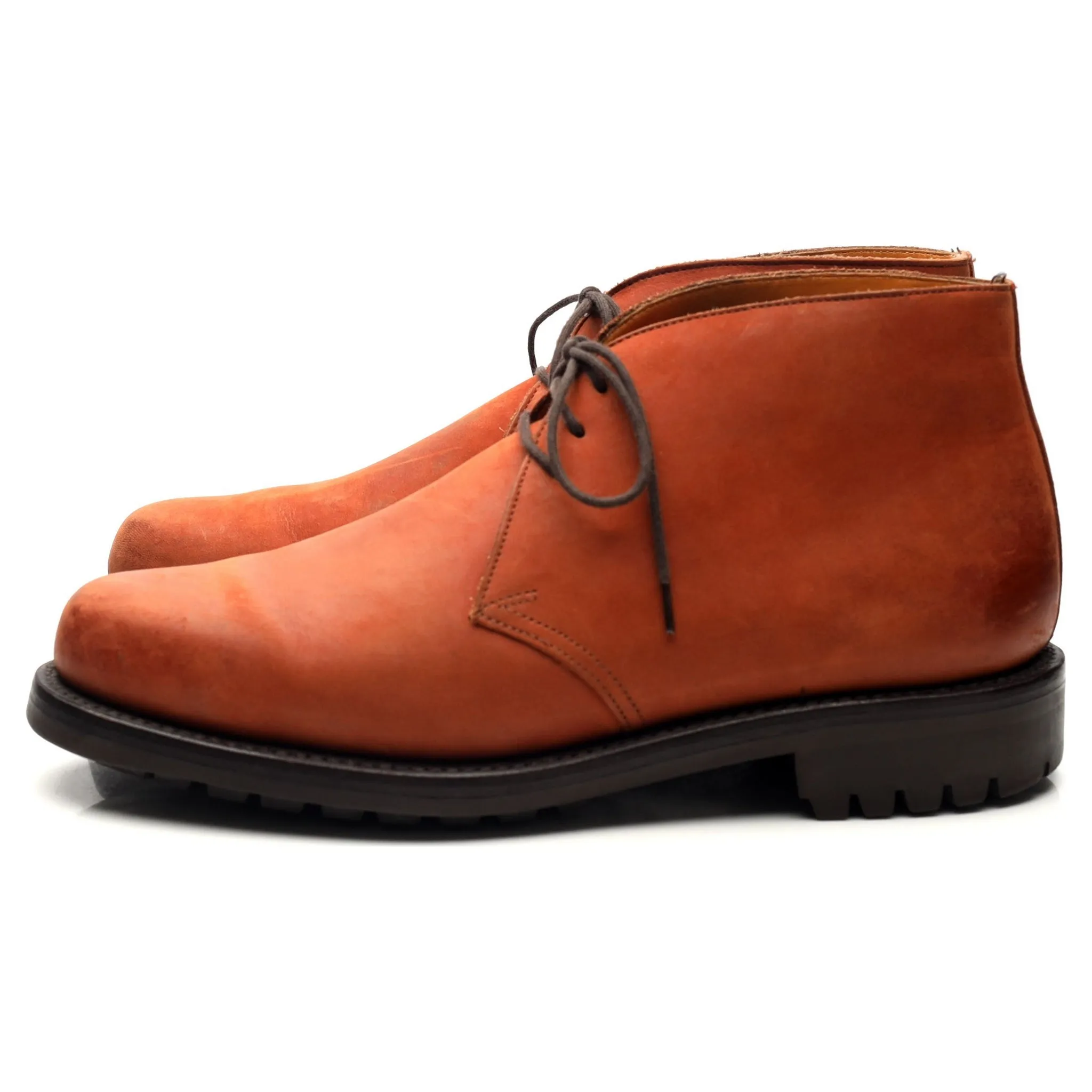 Tan Brown Nubuck Chukka Boots UK 7 F