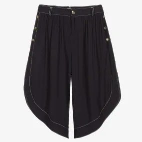 Teen Girls Navy Blue Culottes