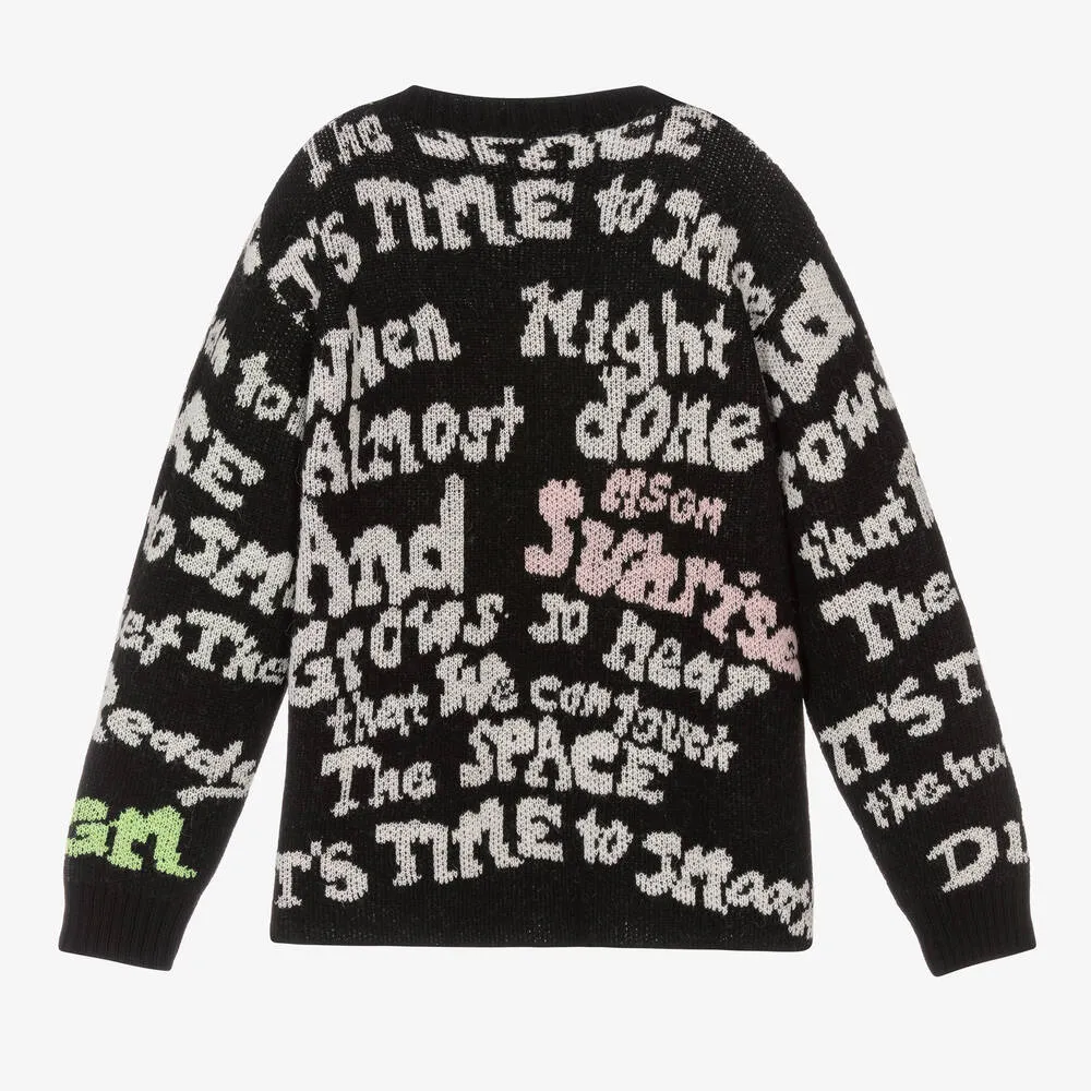 Teen Girls Script Sweater