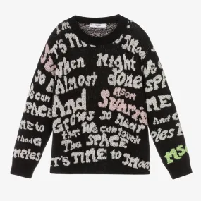 Teen Girls Script Sweater