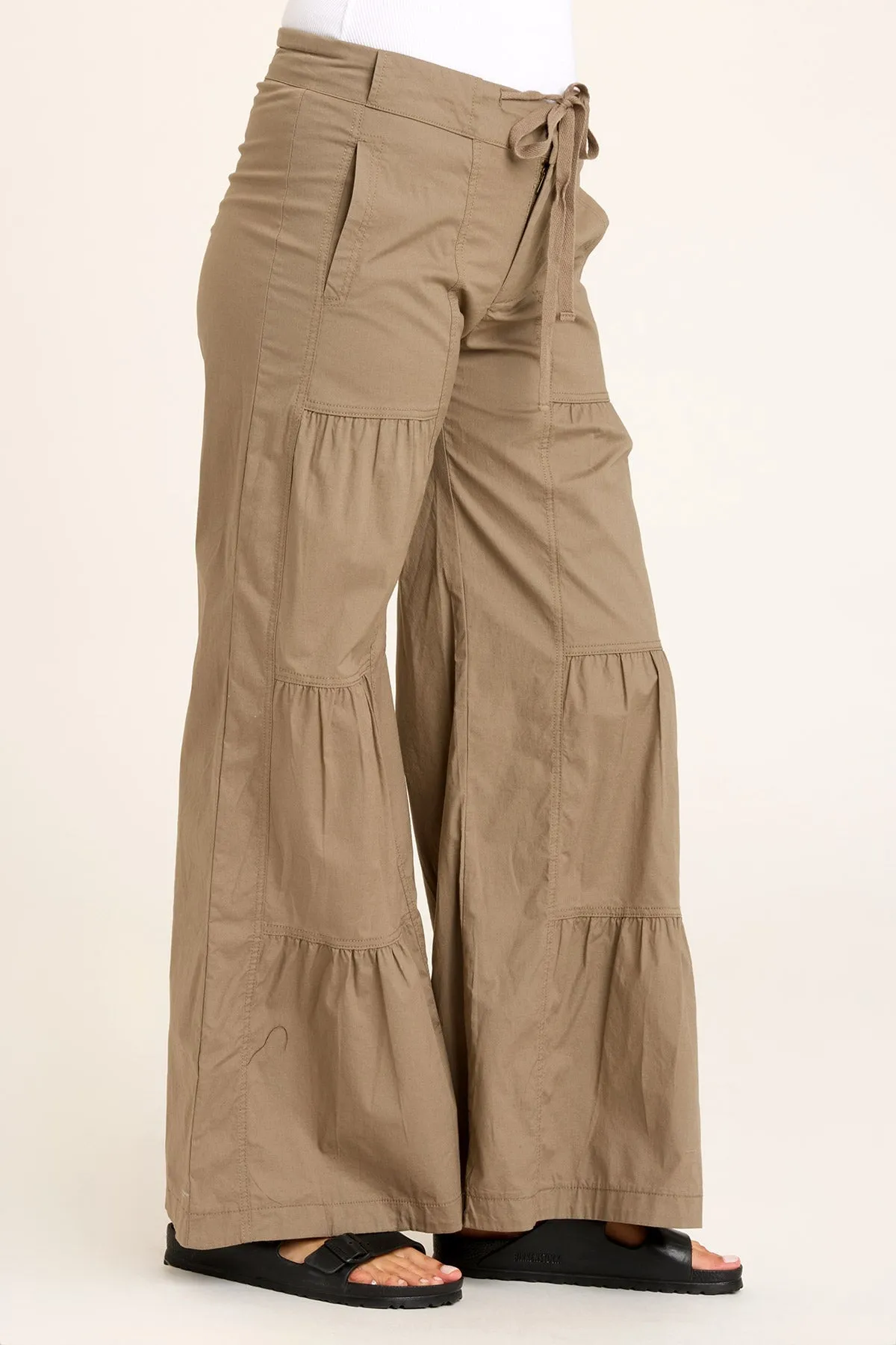 Terraced Wide Leg Pant