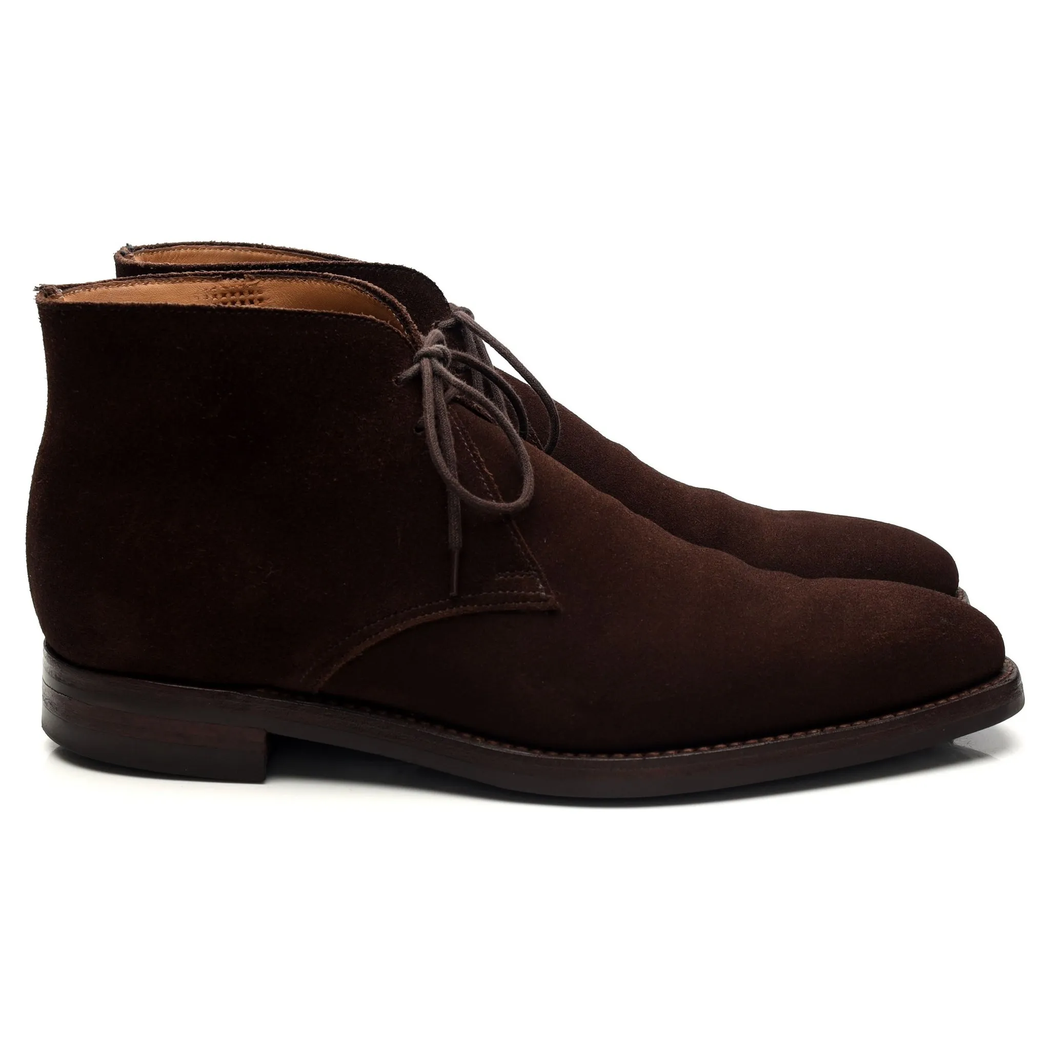 'Tetbury' Dark Brown Suede Chukka Boots UK 6.5 E