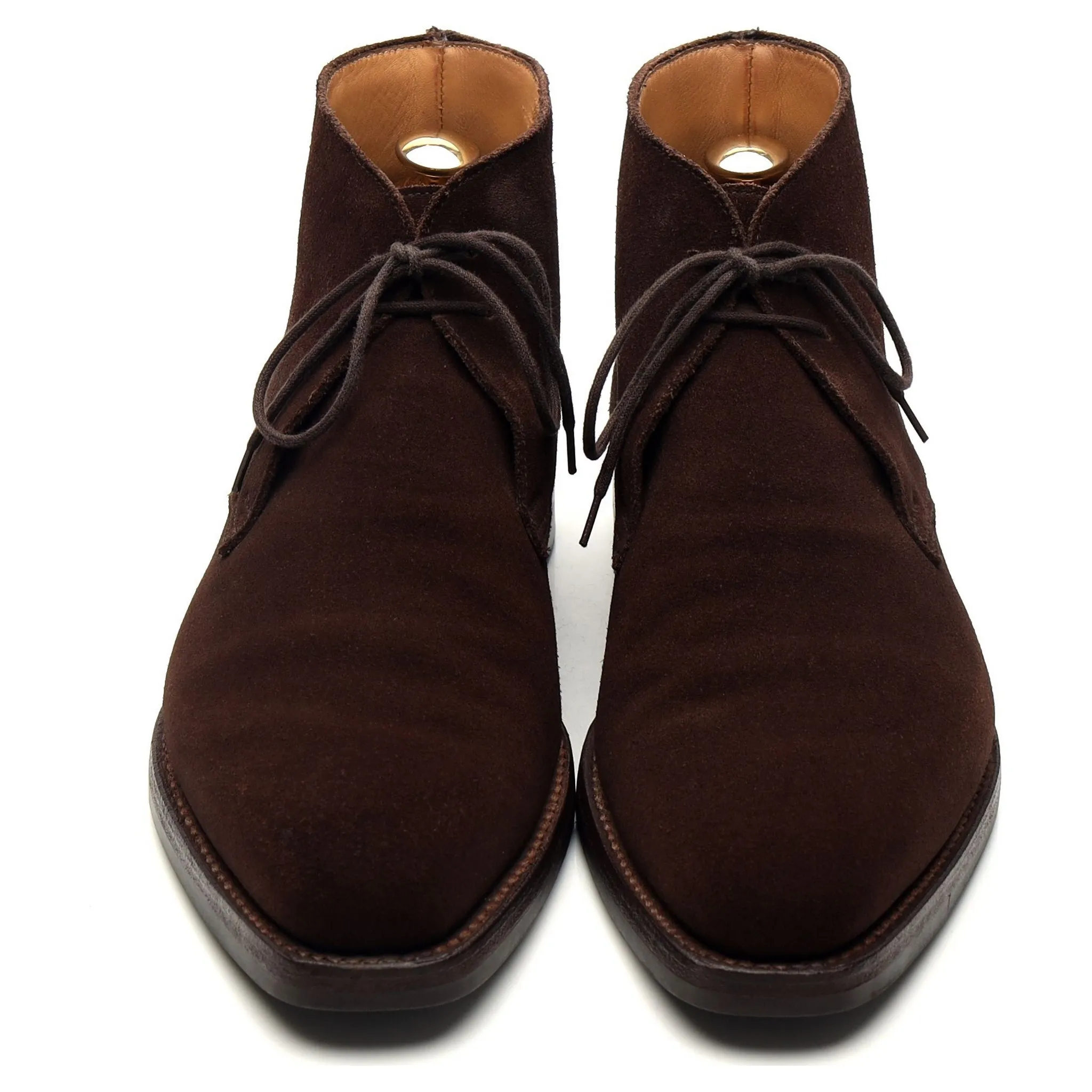 'Tetbury' Dark Brown Suede Chukka Boots UK 6.5 E