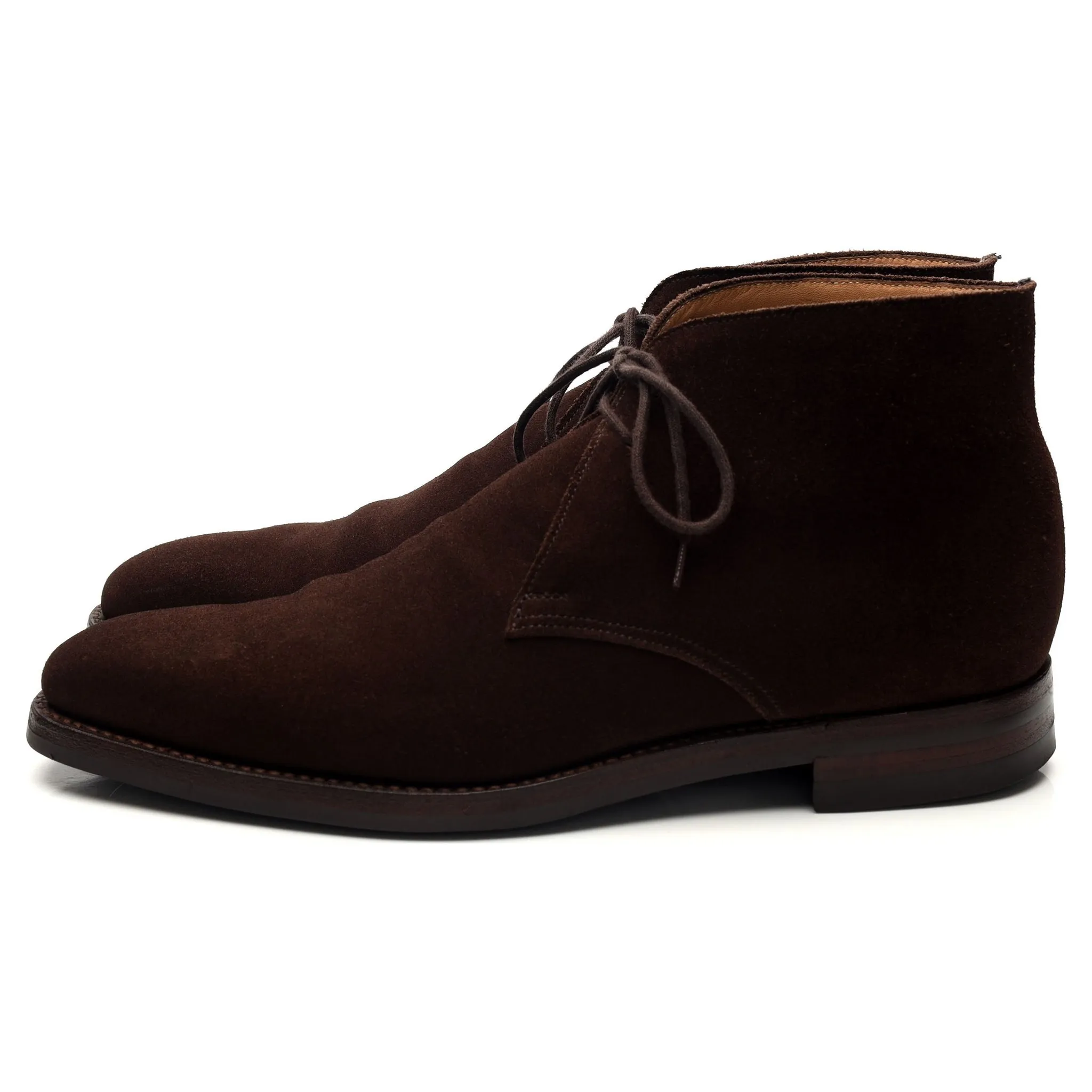 'Tetbury' Dark Brown Suede Chukka Boots UK 6.5 E