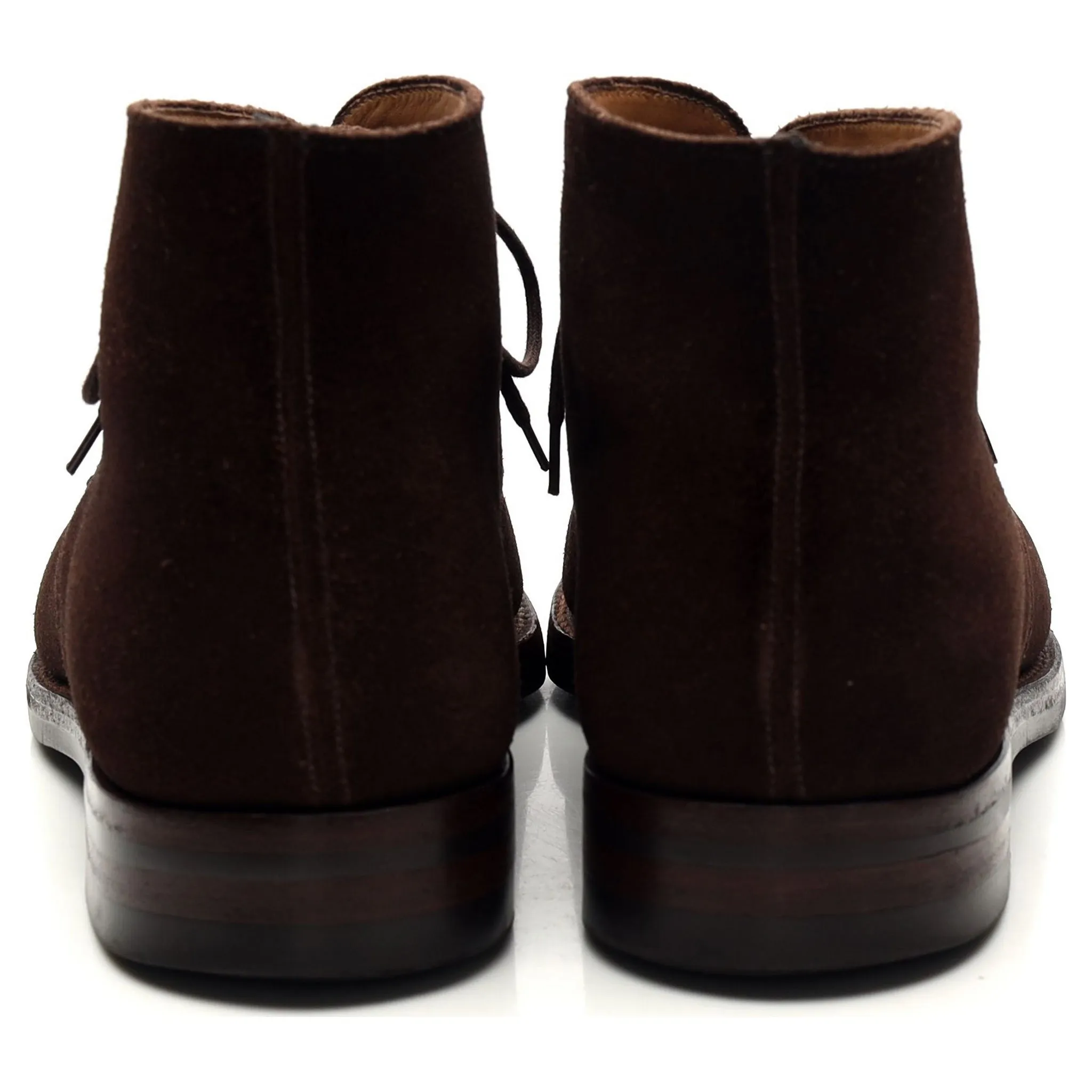 'Tetbury' Dark Brown Suede Chukka Boots UK 6.5 E