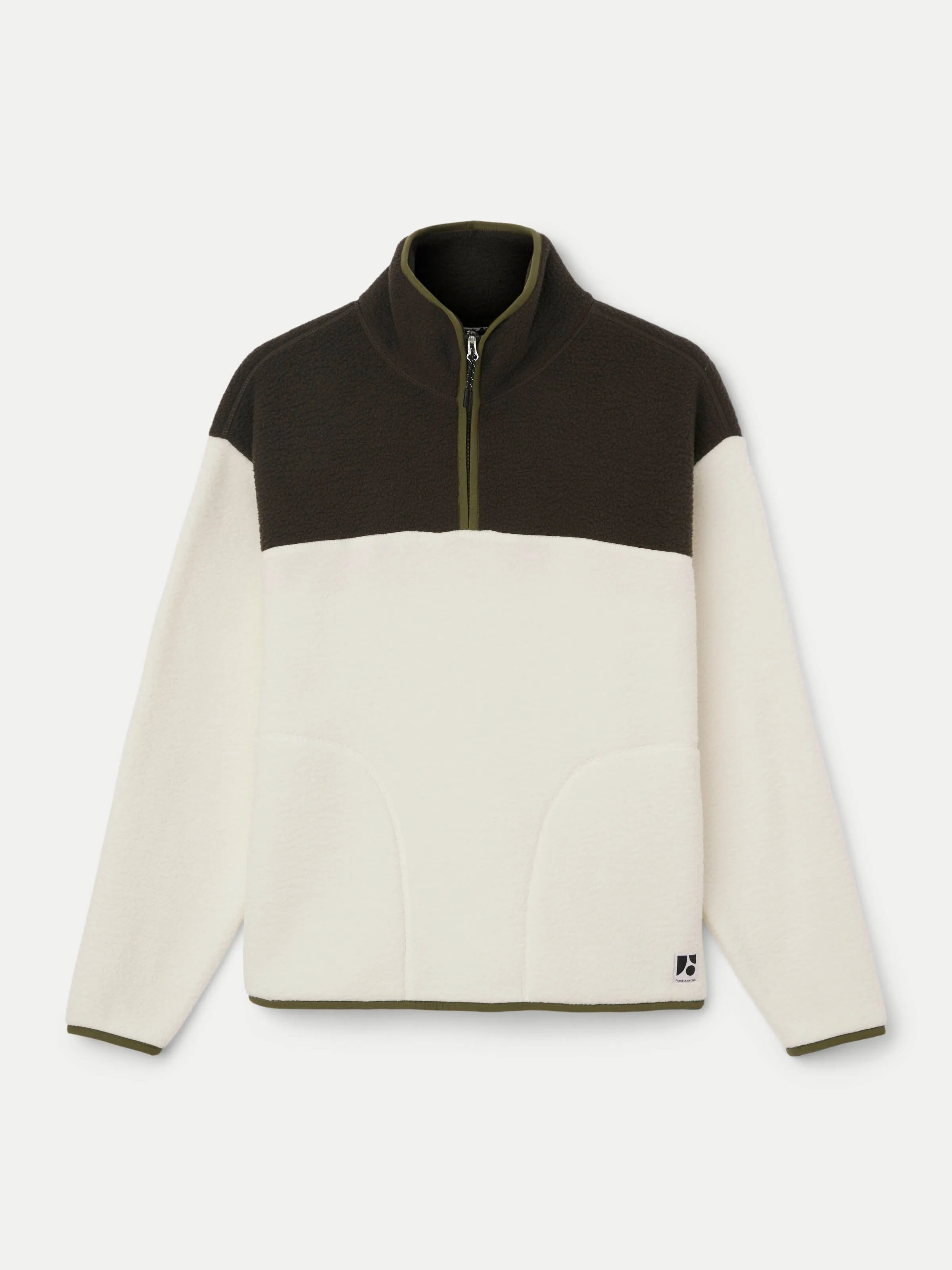 The Axis Polar Fleece Half Zip in Cloud