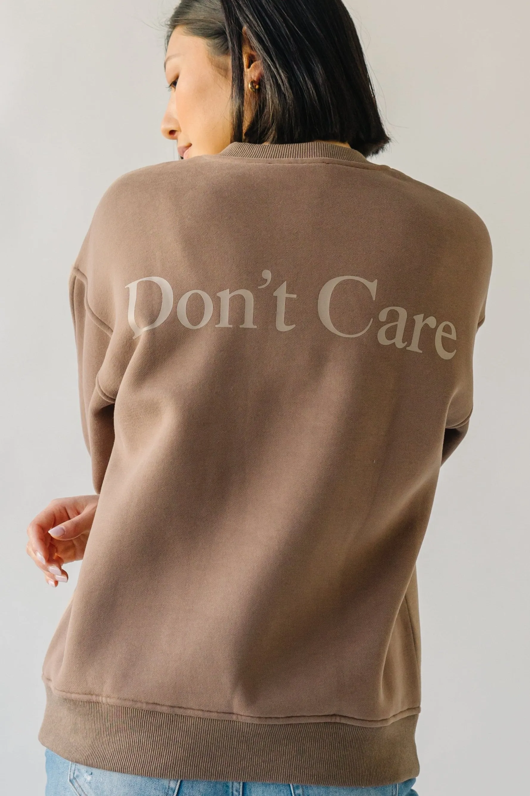 The Don't Know, Don't Care Pullover in Taupe