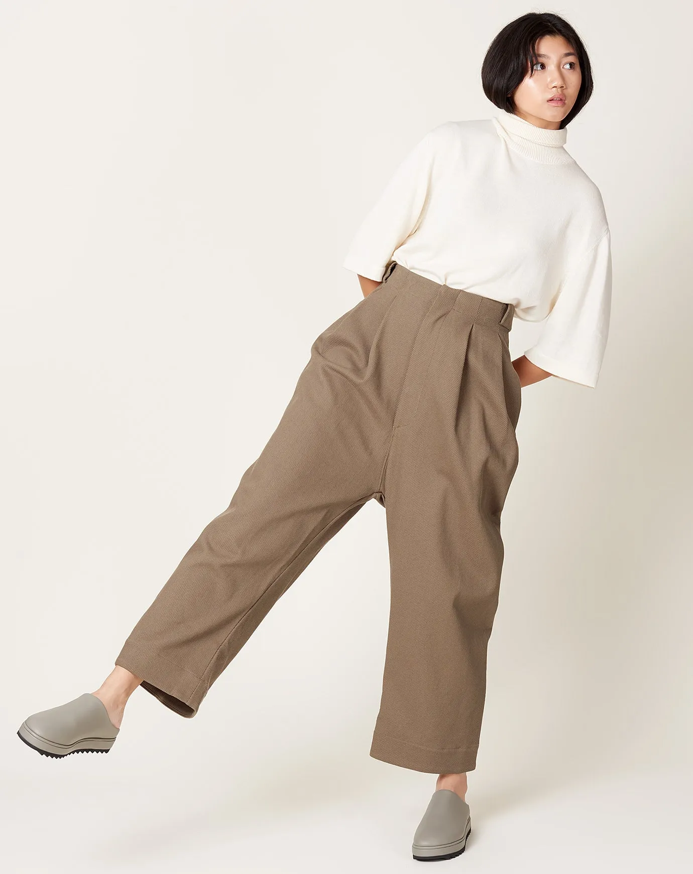 Twill Trouser in Peat