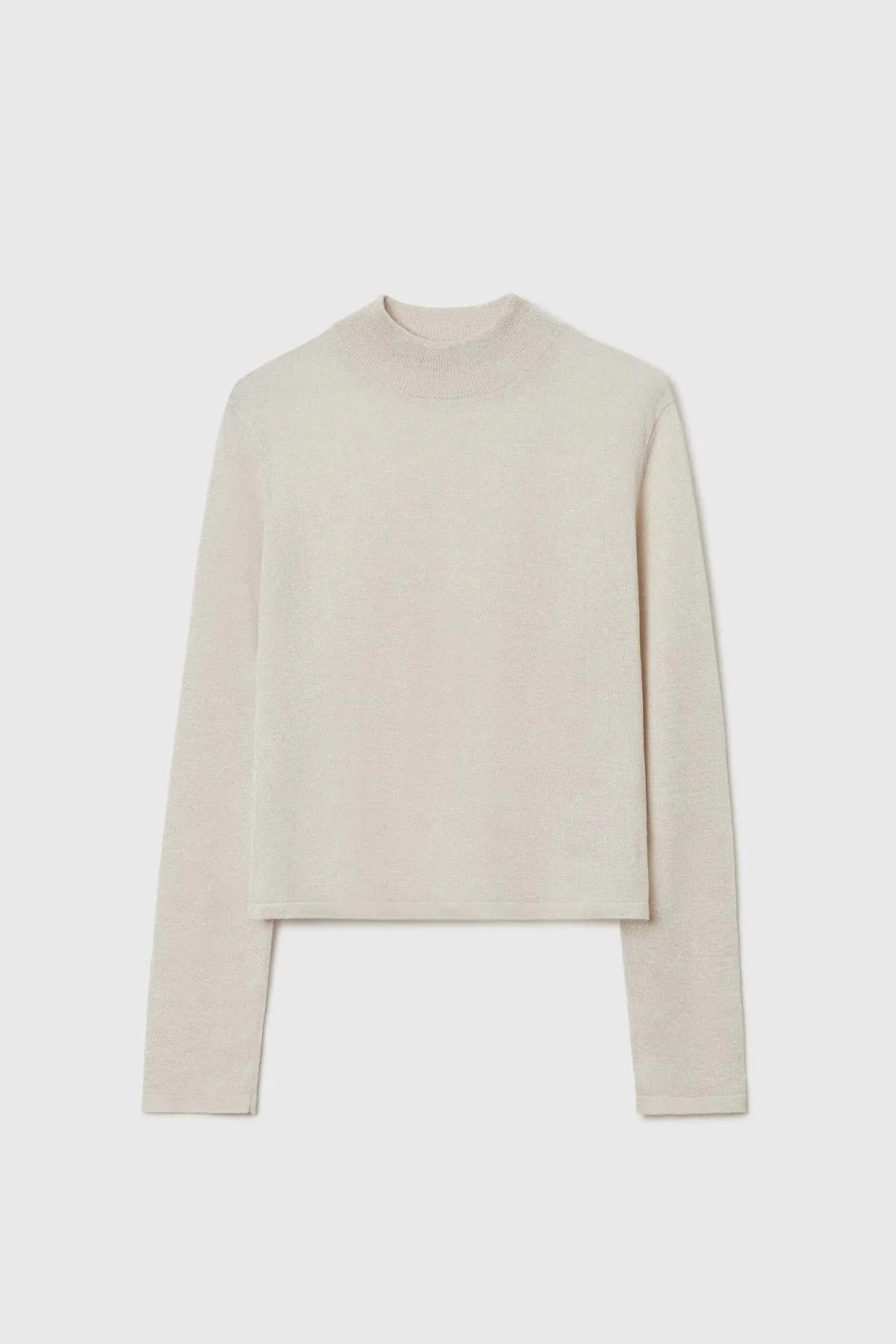 Viscose Shimmery Turtleneck Sweater