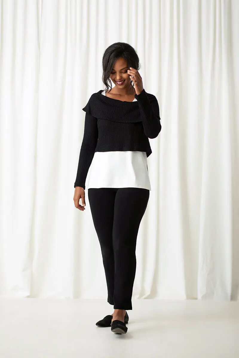 Weight Off Your Shoulder Sweater | Black