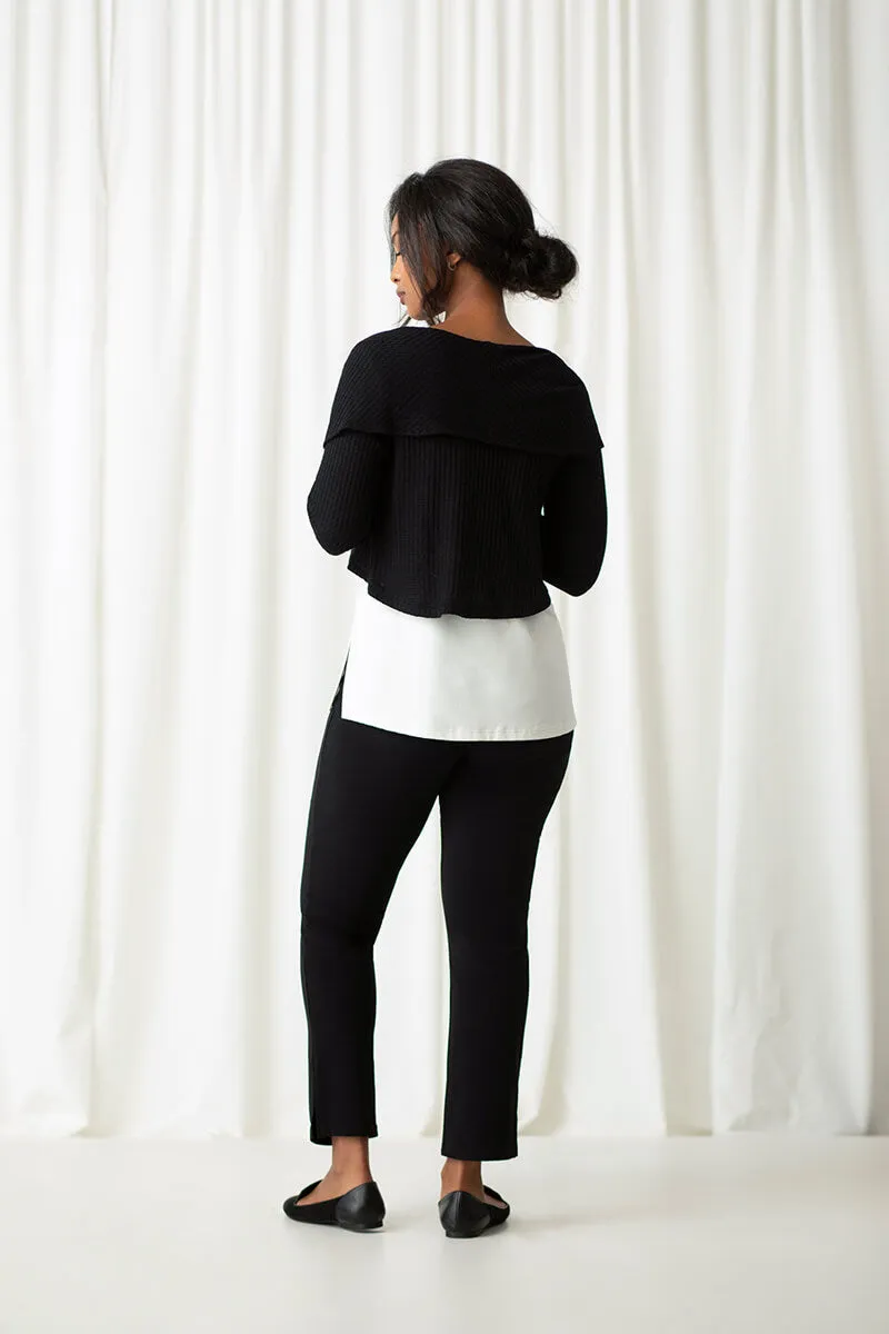 Weight Off Your Shoulder Sweater | Black