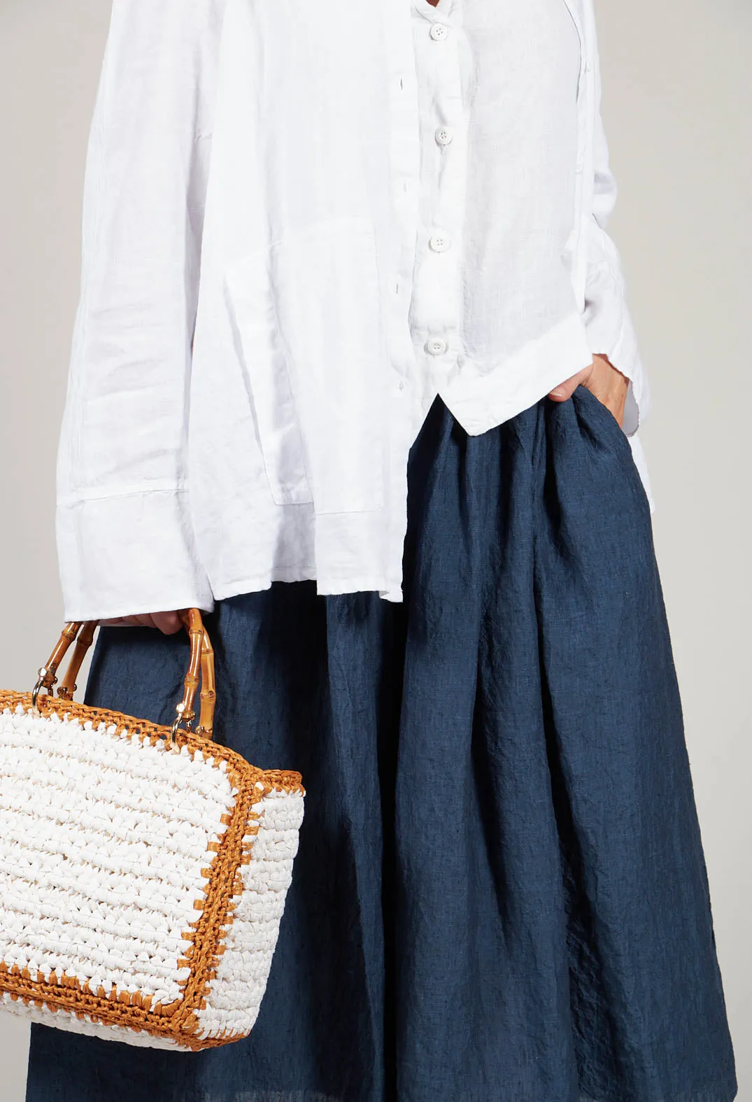 Wide Leg Culottes in Denim