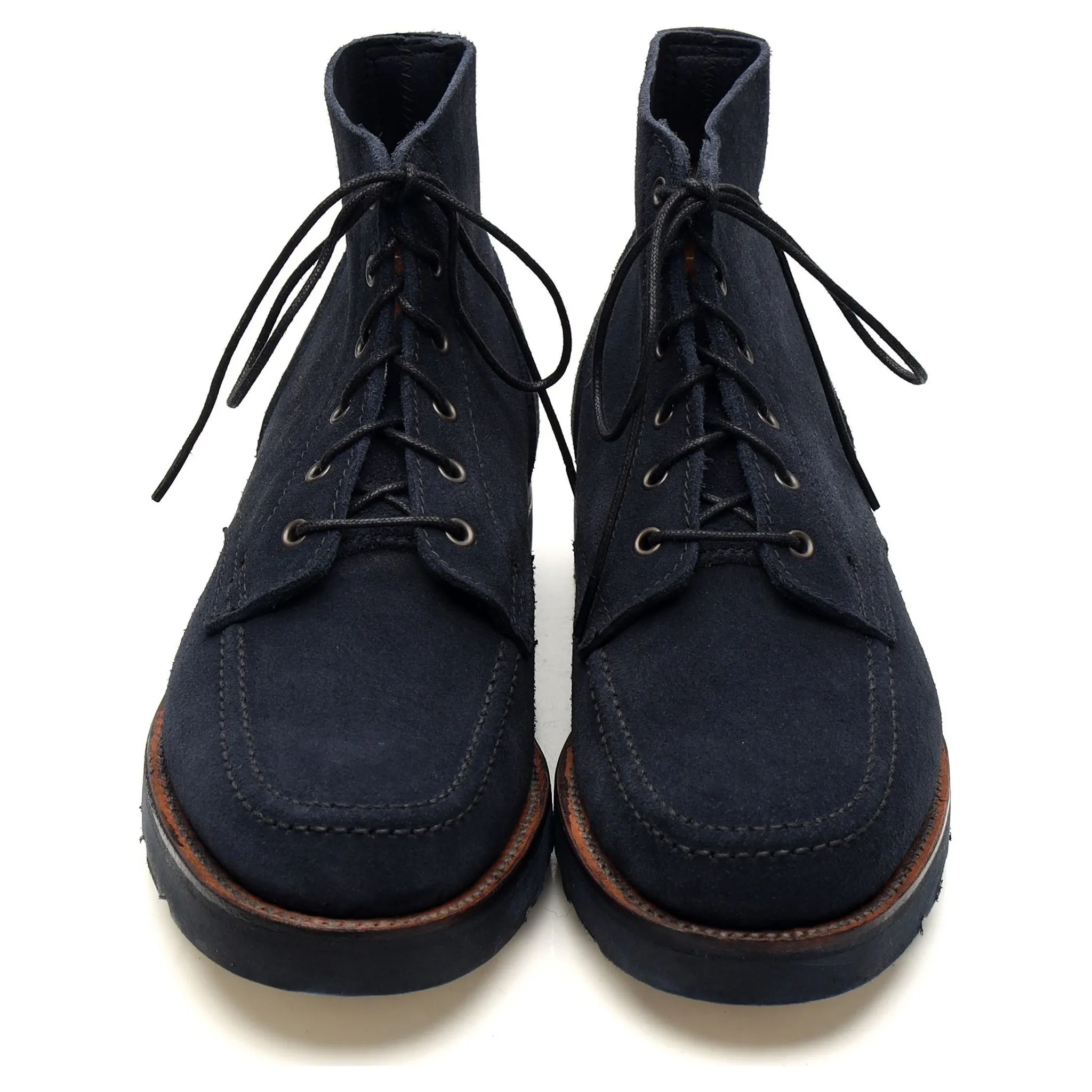 'Wilson' Navy Blue Suede Boots UK 6.5