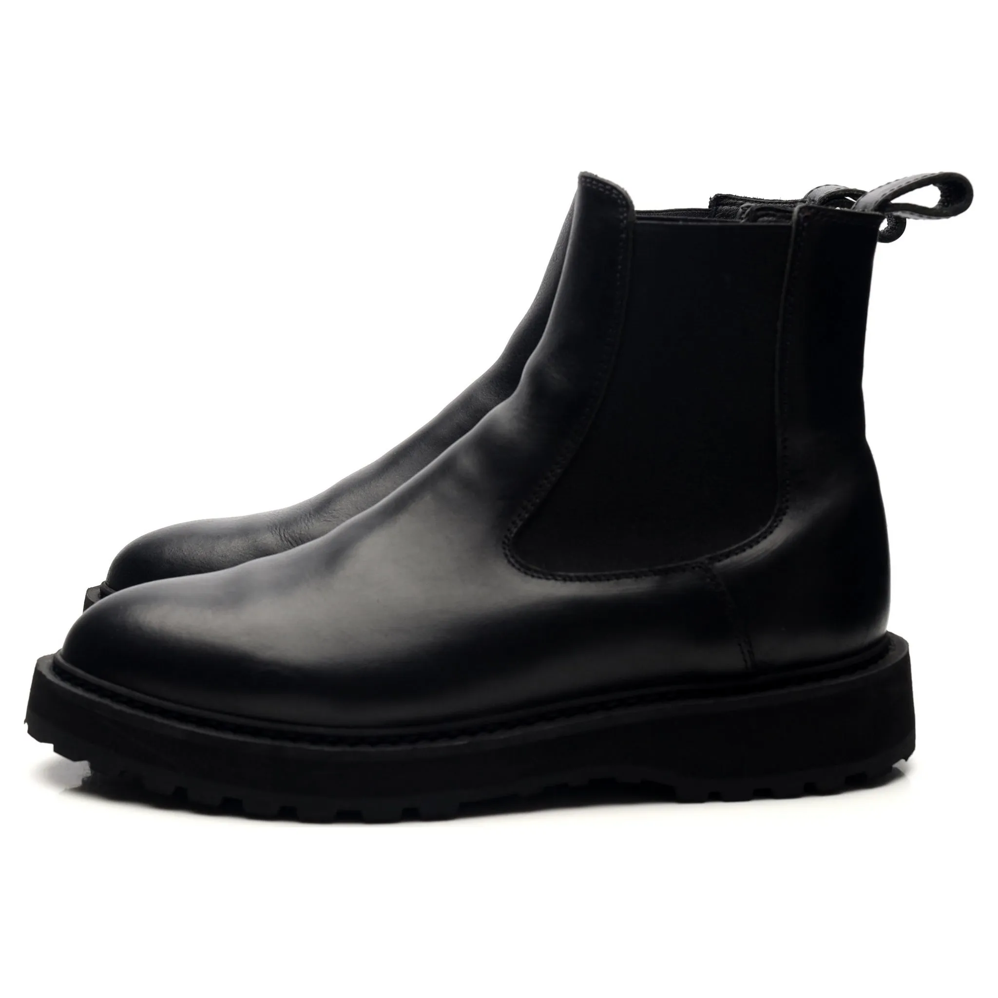 Women's 'Alberone' Black Leather Chelsea Boots UK 8 EU 41