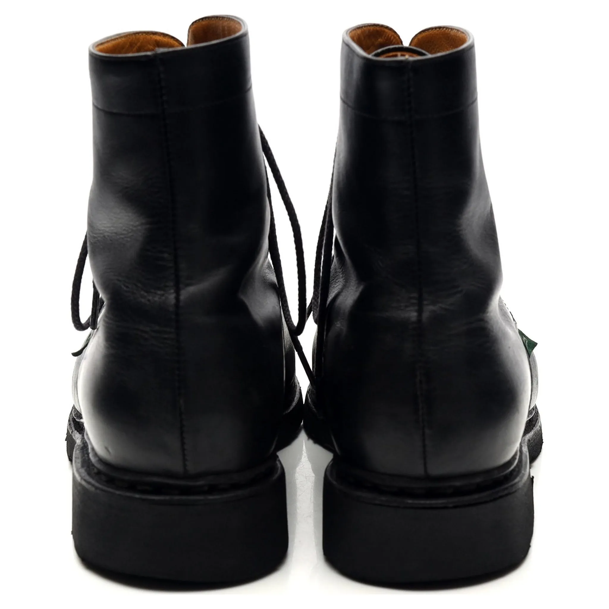 Women's 'Clamart' Black Leather Cap Toe Boots UK 7