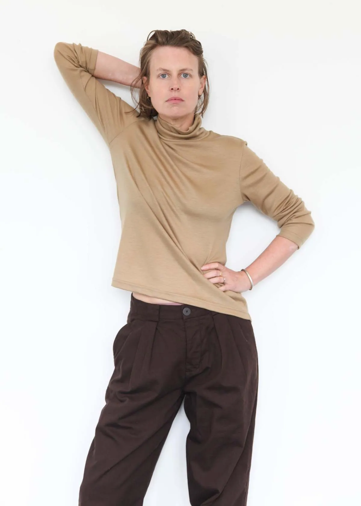 Wool Turtleneck - Camel