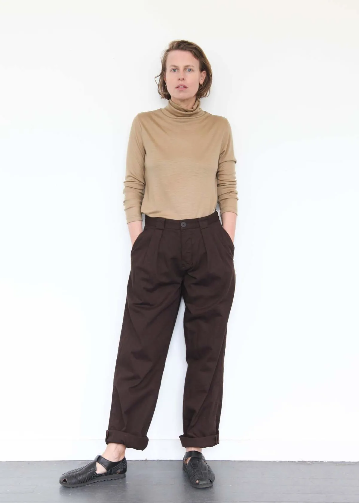 Wool Turtleneck - Camel