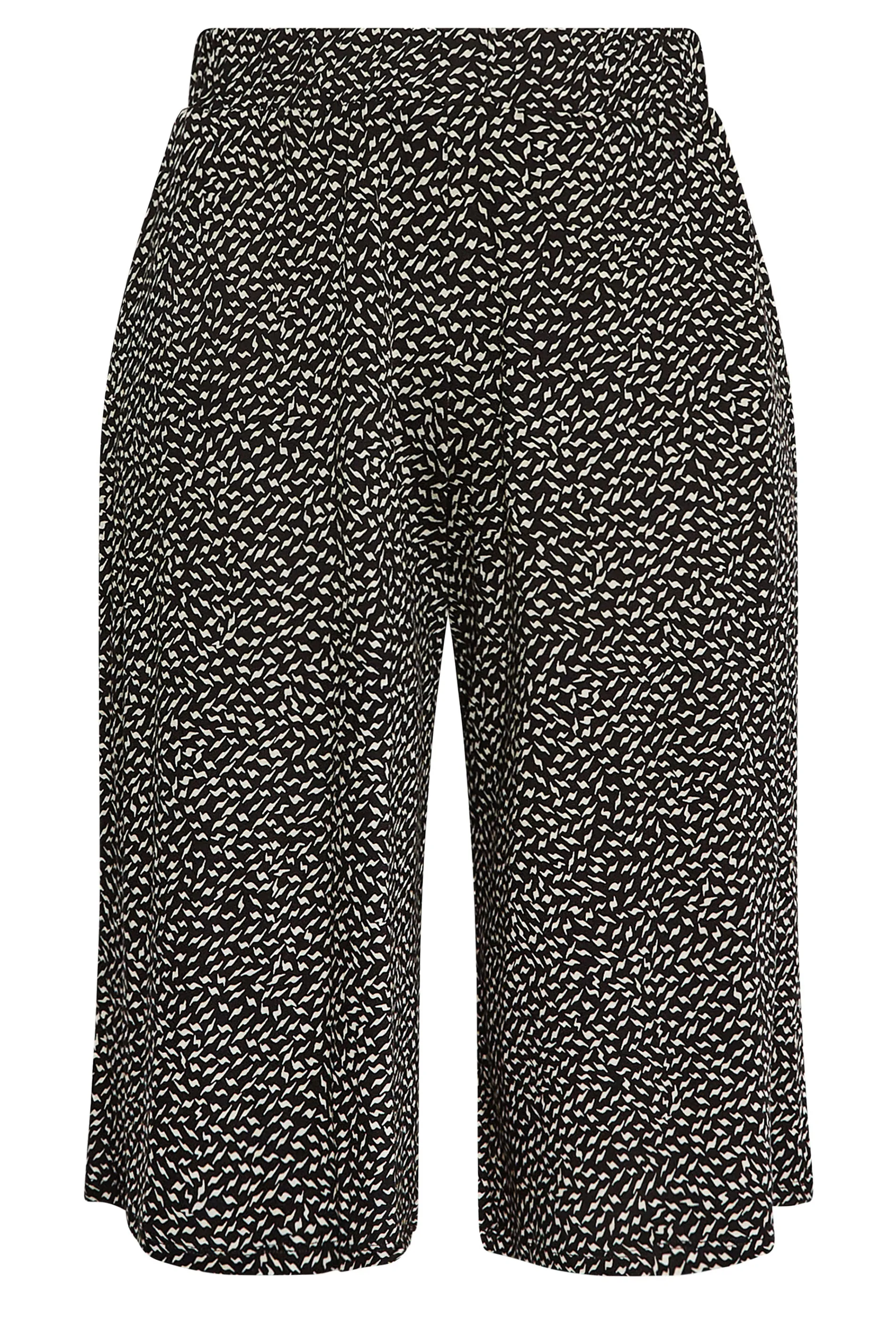 YOURS Curve Black Lightning Culottes