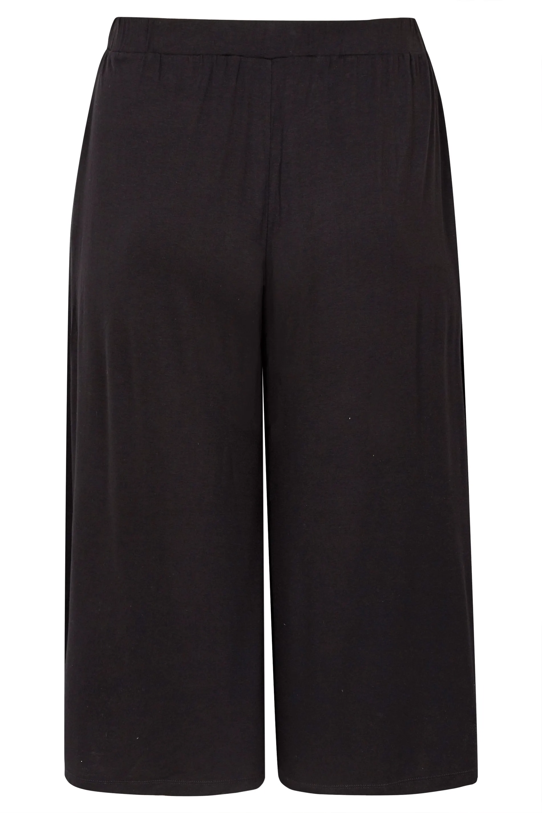 YOURS Curve Black Stretch Jersey Culottes